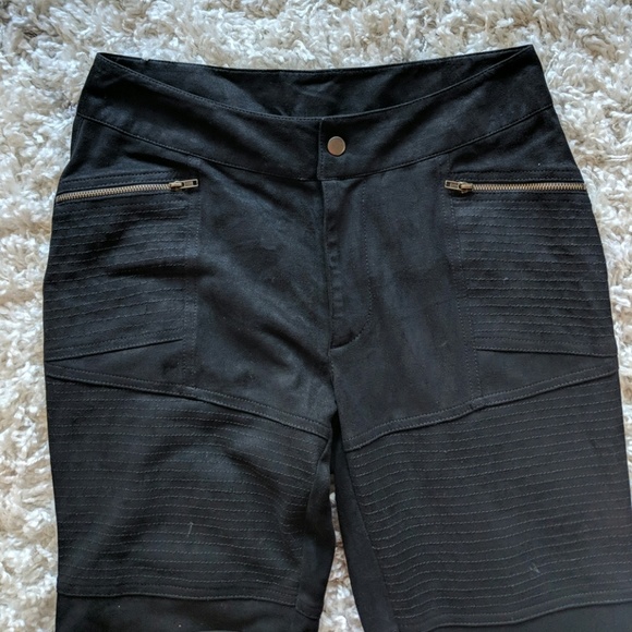 Black Suede Pants - Picture 3 of 3